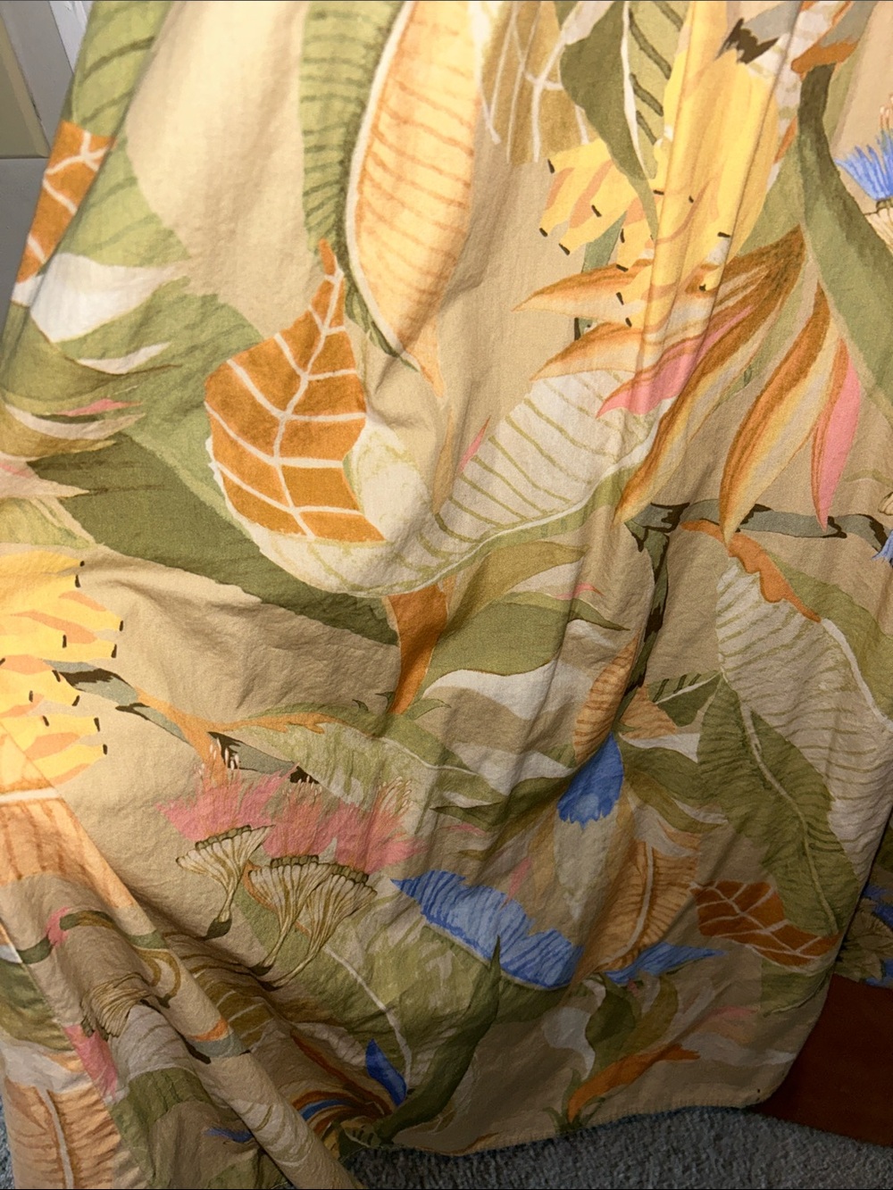 H&M Beige Floral Puff-Sleeve Maxi Dress - Picture 3 of 6